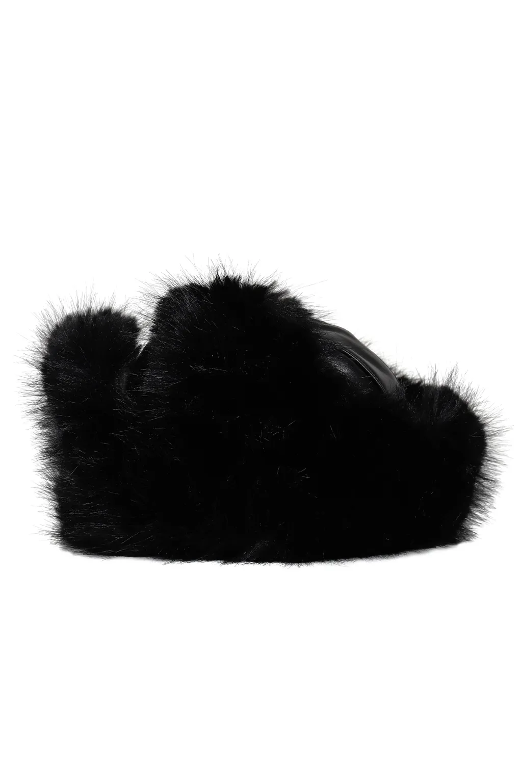 Trapper Hat Leather / Black