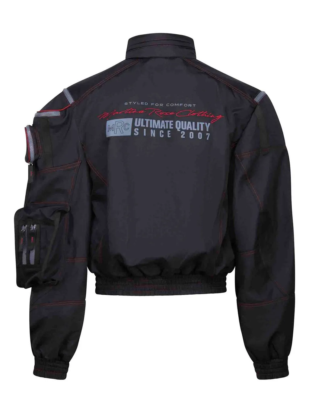 Martine Rose Logo Detailed Bumbag Bomber Jacket