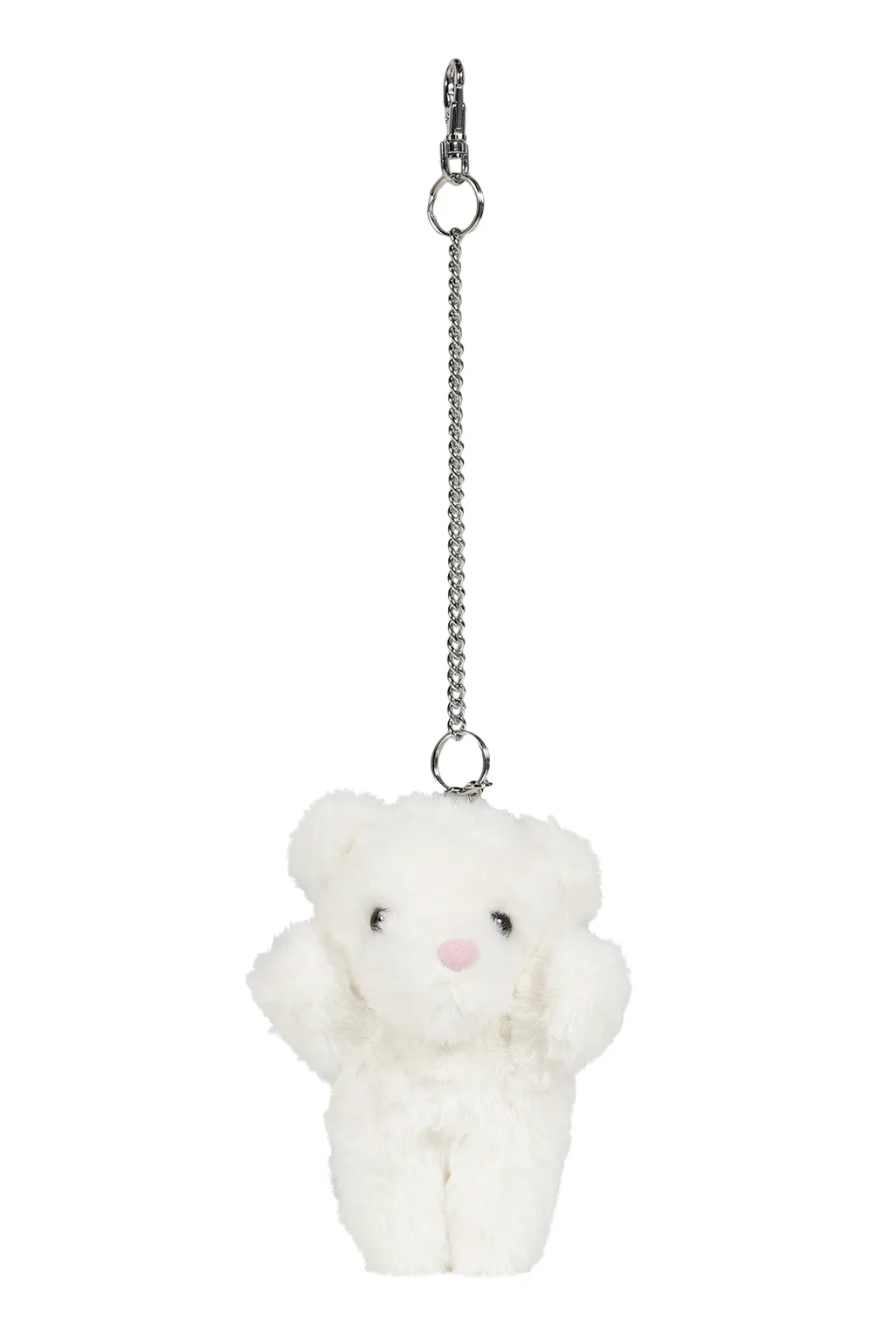 Teddy Bear Keychain ​​Woven / Wht