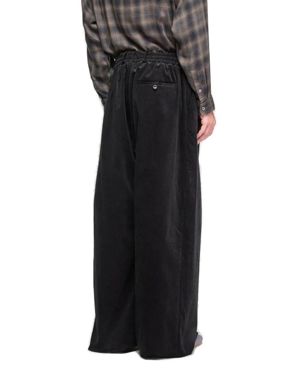 Martine Rose Wide-Leg Corduroy Elasticated Waistband Trousers