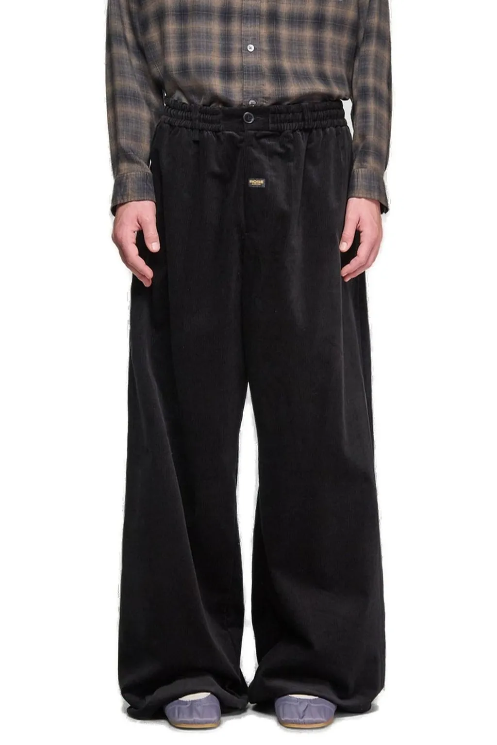 Martine Rose Wide-Leg Corduroy Elasticated Waistband Trousers