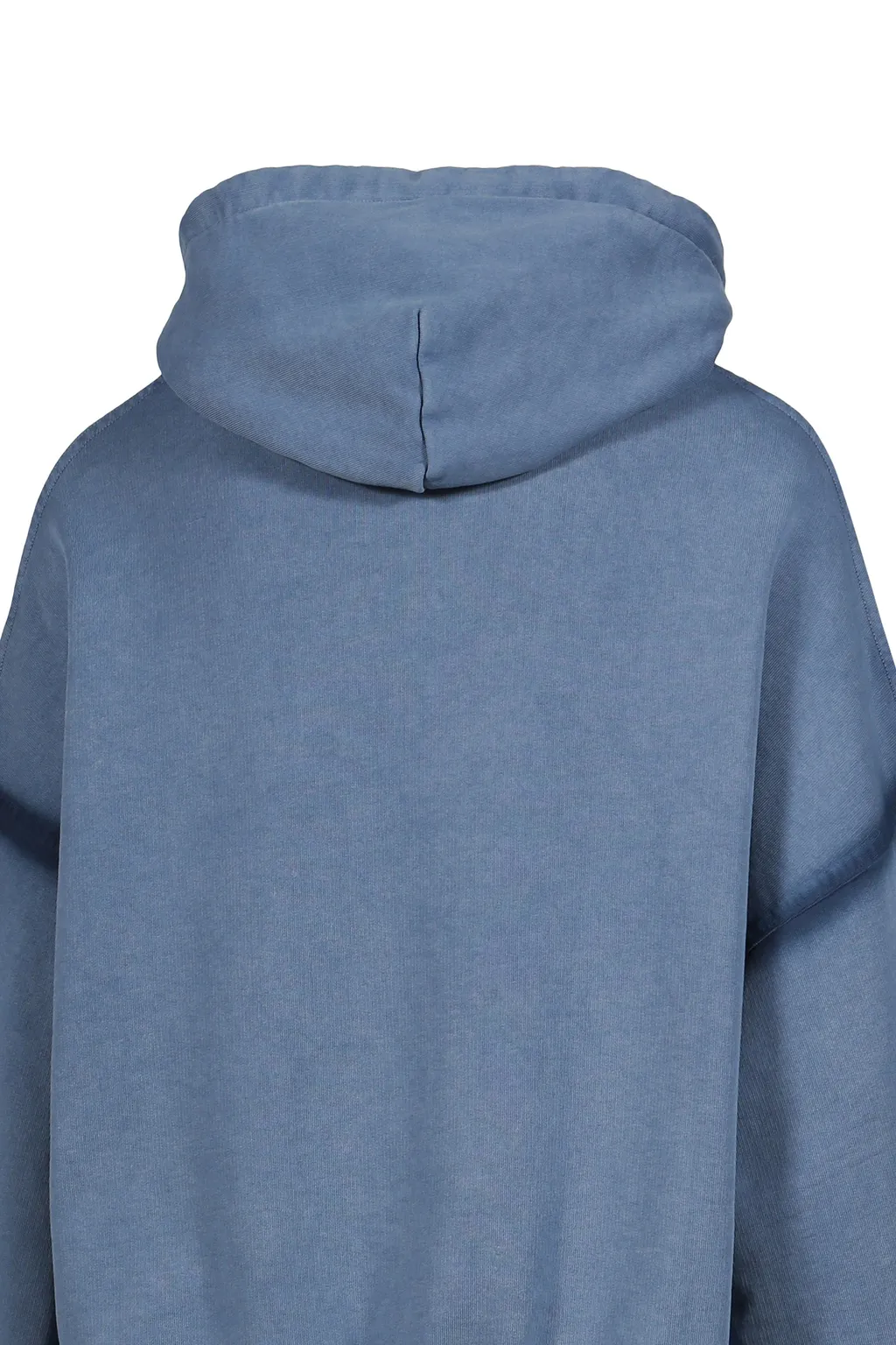 Os Shoulderless Hoodie Cut Av-Logo Blue / Blu