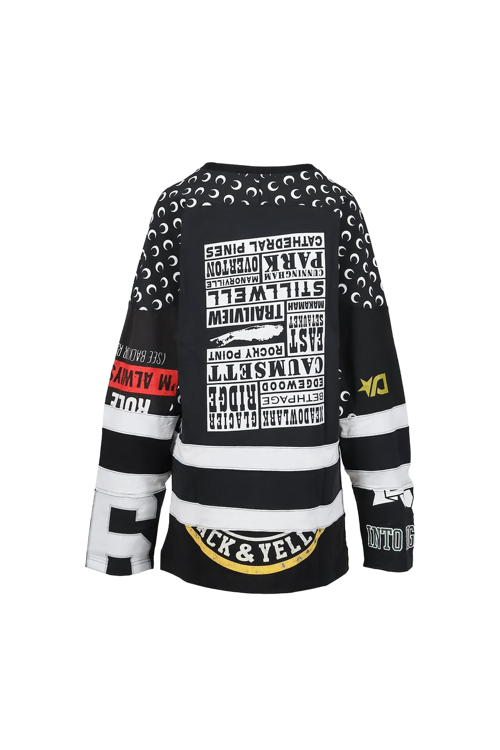 Regenerated Graphic Jersey Ls Hockey T-Shirt / Blk