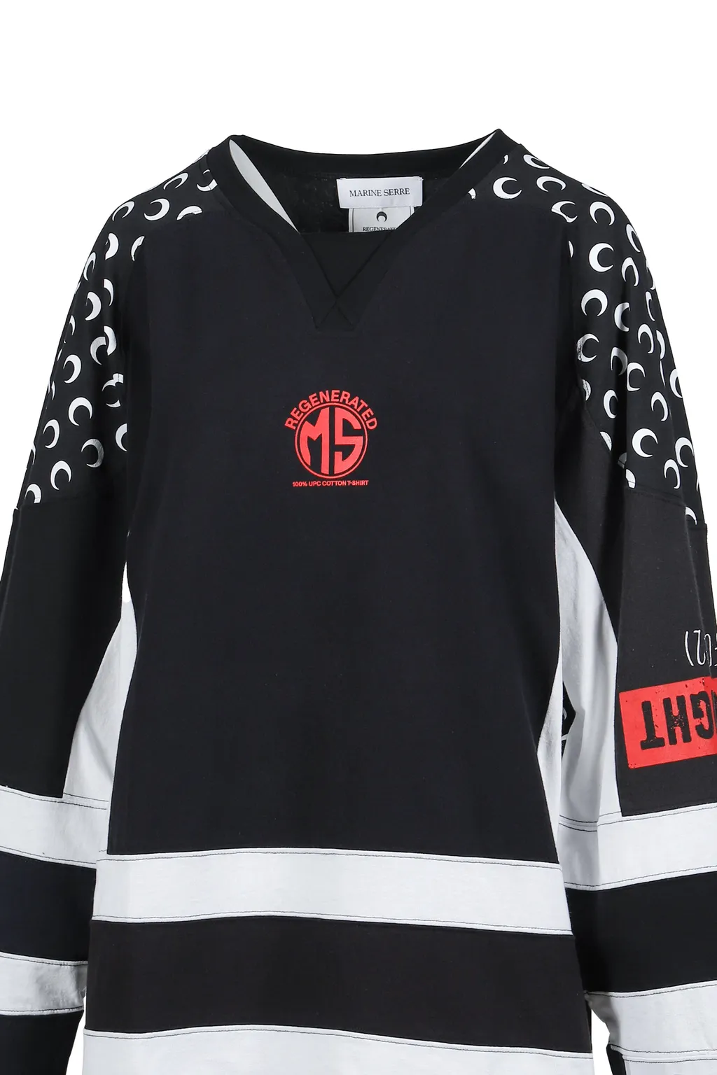 Regenerated Graphic Jersey Ls Hockey T-Shirt / Blk