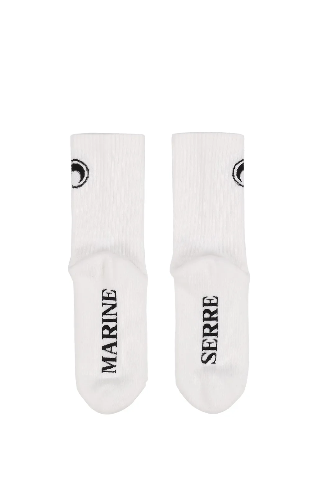 Moon Logo Knit Ankle Socks / Wht