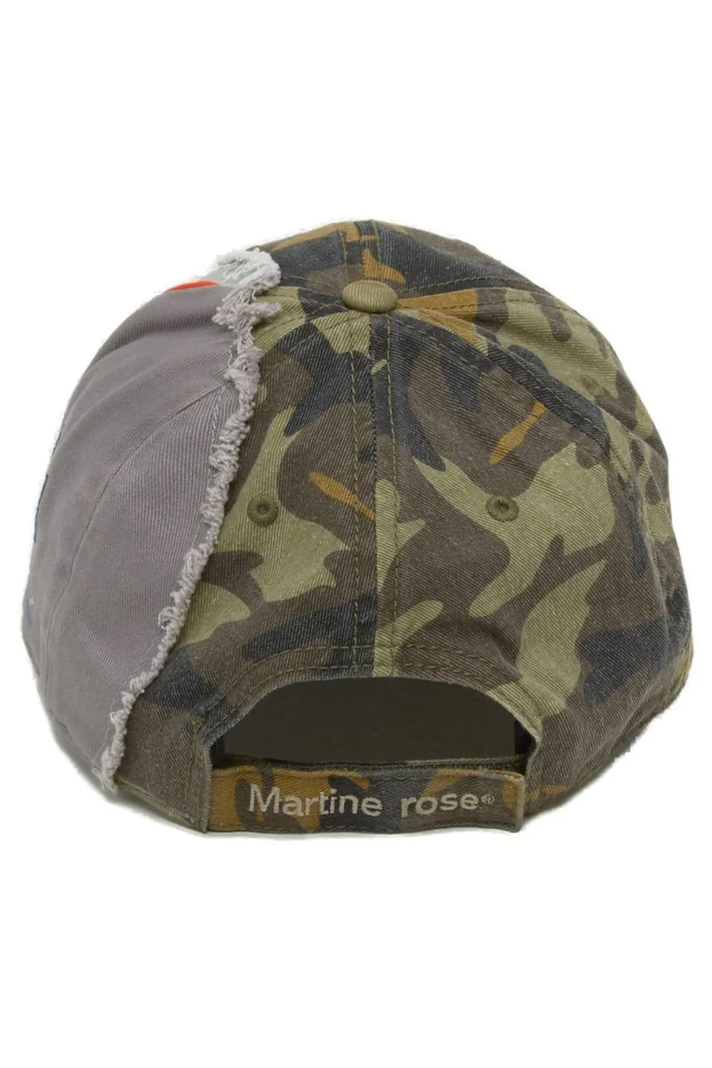 Martine Rose Logo Frayed Baseball Cap