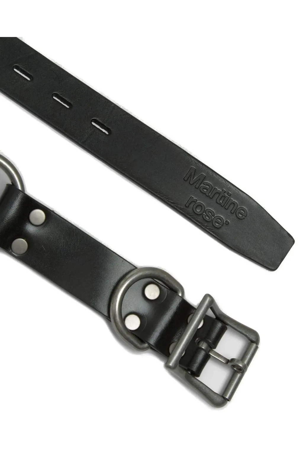 Martine Rose Buckled Leather Belt