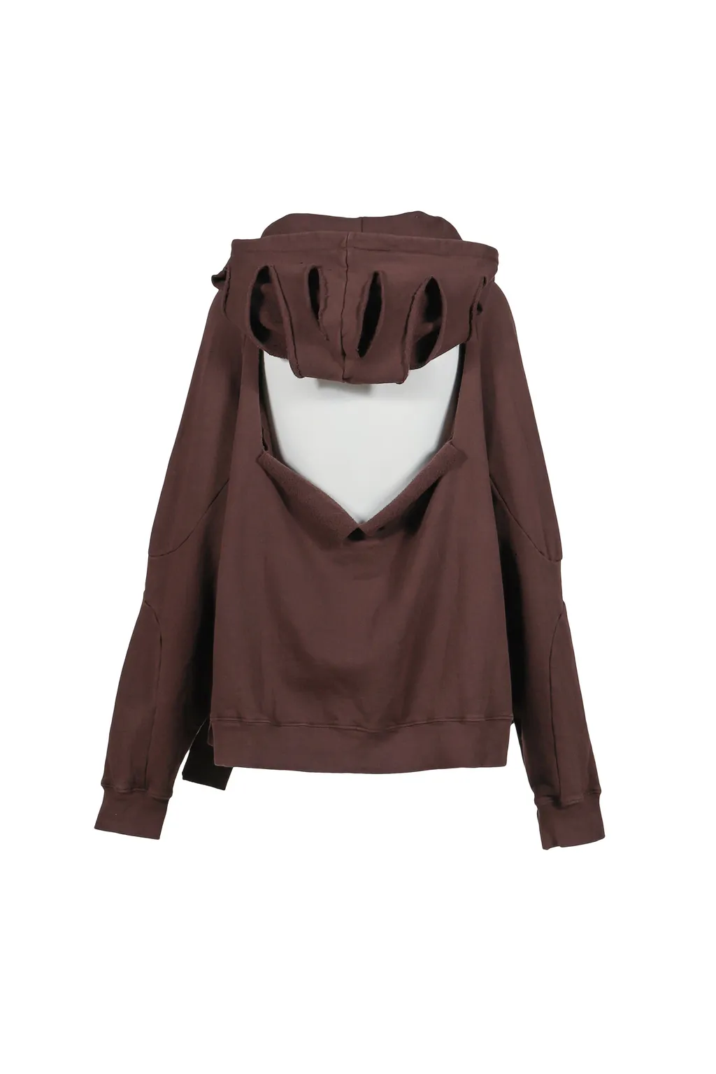 Distressed Oversized Multiline Hoodie / Brw