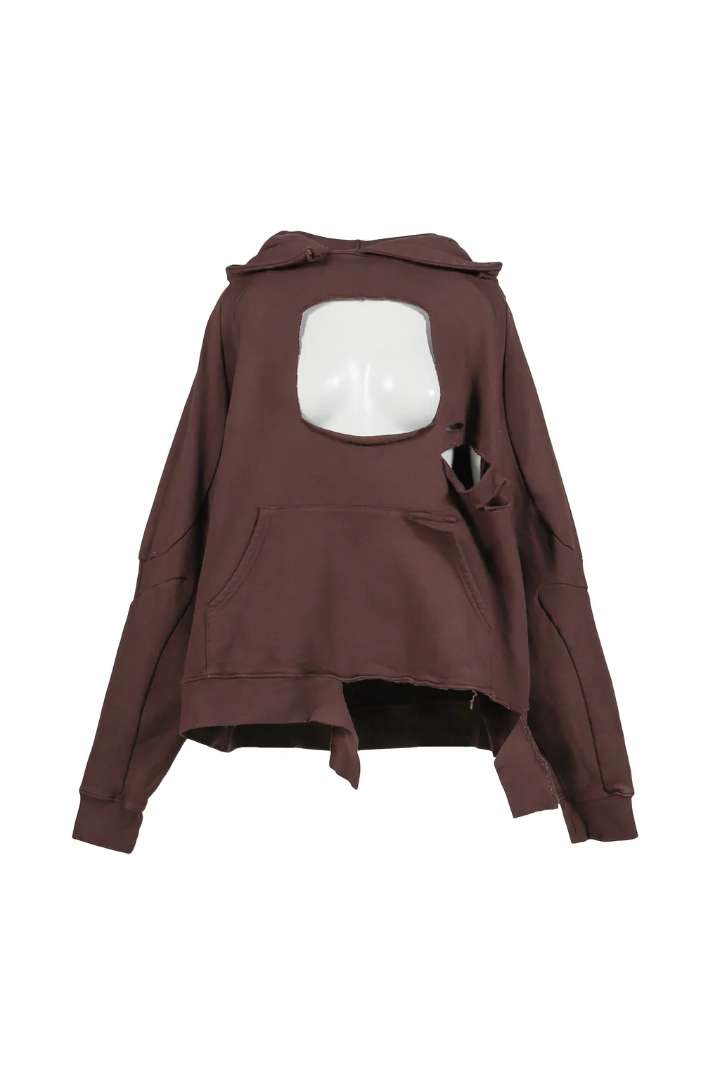 Distressed Oversized Multiline Hoodie / Brw