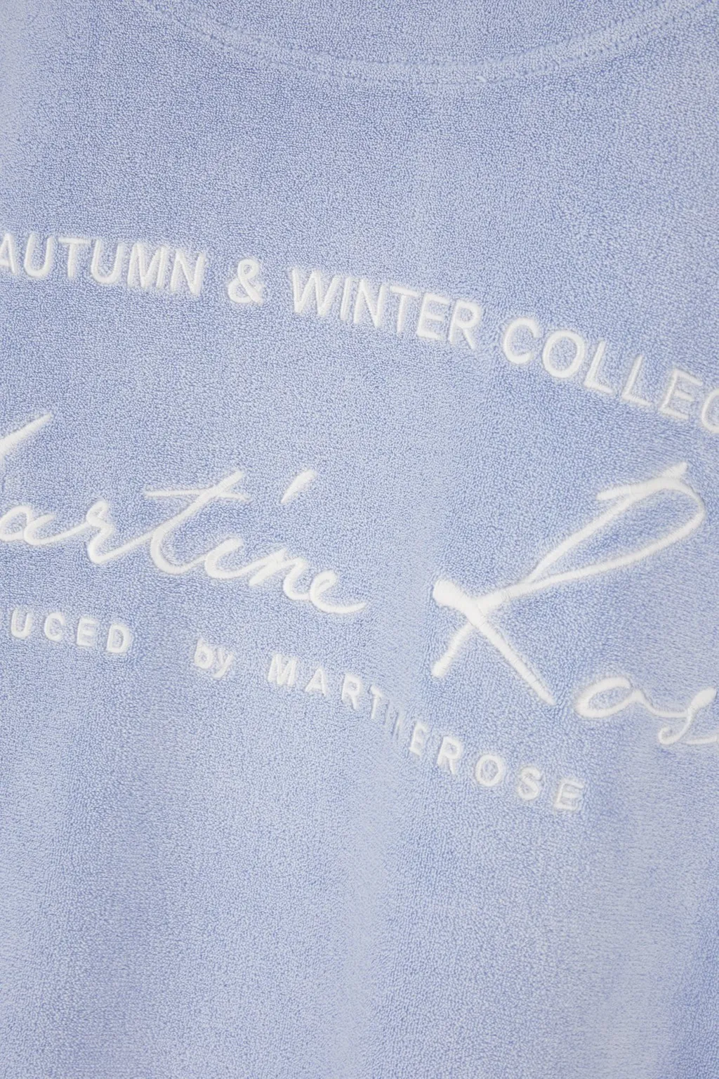 Martine Rose Drop-Shoulder Towelling-Finish Drawstring Hoodie