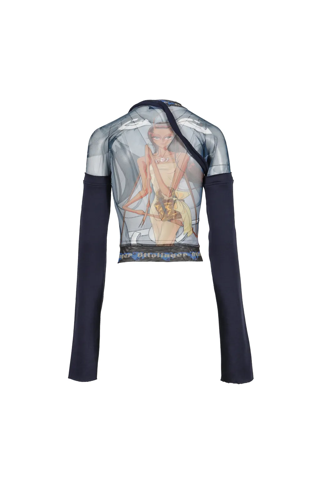 Mesh Hybrid Longsleeve / Julien Ceccaldi Print