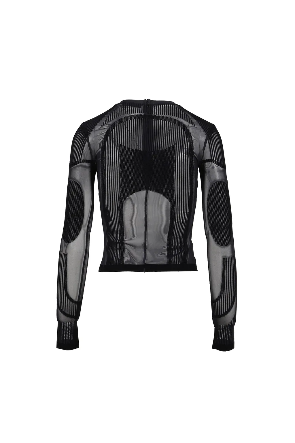Flock Mesh Sport Longsleeve Top / Blk