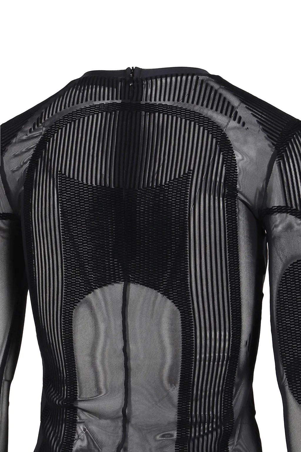 Flock Mesh Sport Longsleeve Top / Blk
