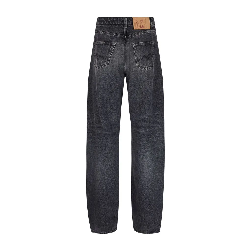Martine Rose Open Fly Denim Jeans