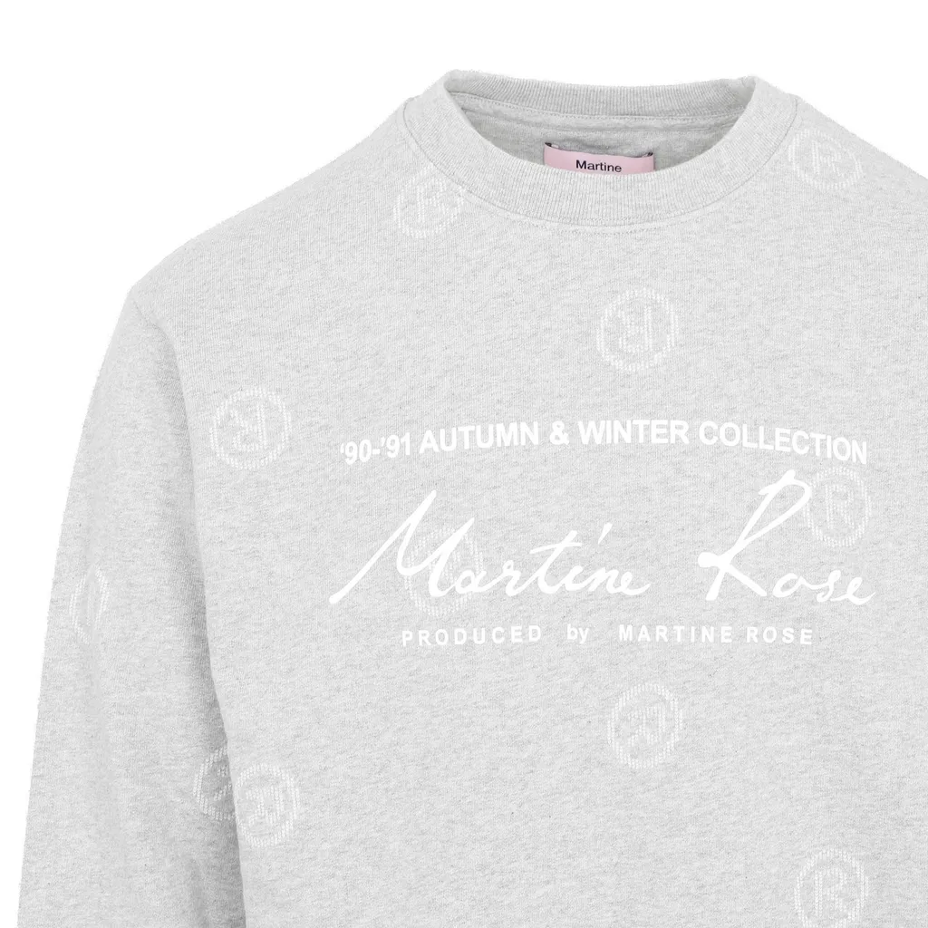 Martine Rose Logo Printed Crewneck Sweatshirt