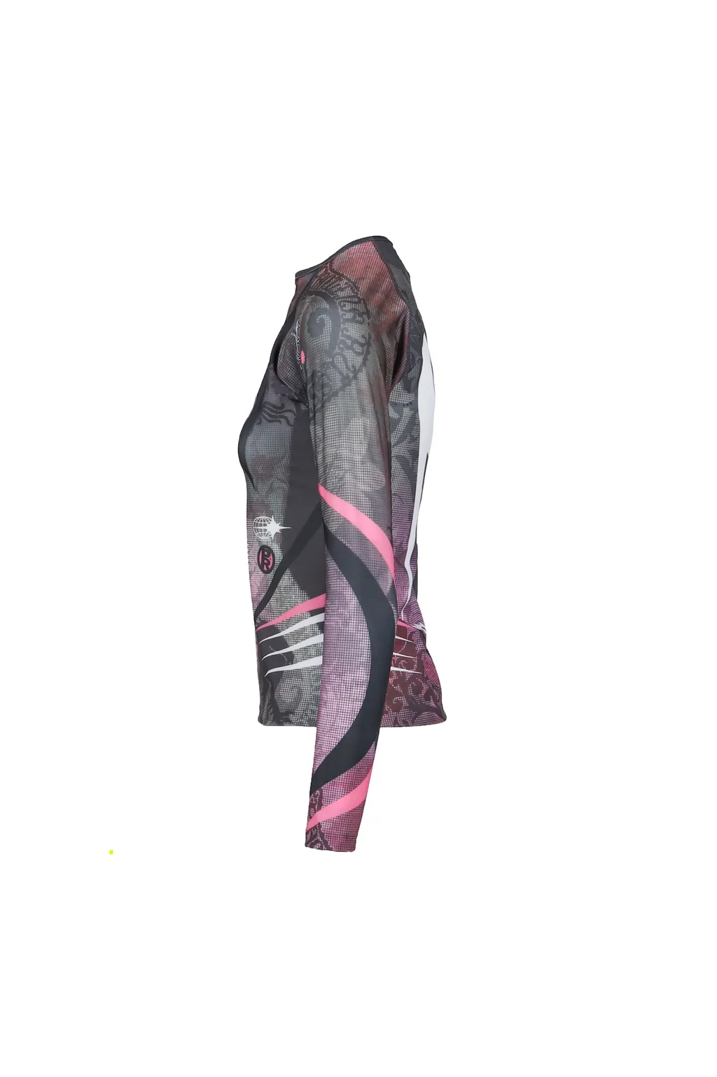 Printed Long Sleeve Fitted Top / Camo