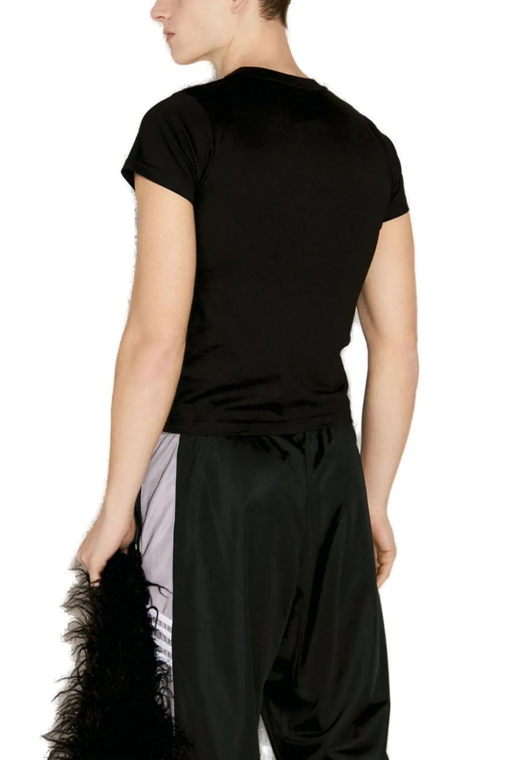 Martine Rose Shrunken Logo Printed T-Shirt