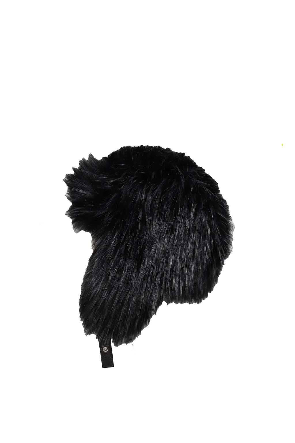 Faux Fur Aviator Hat / Black