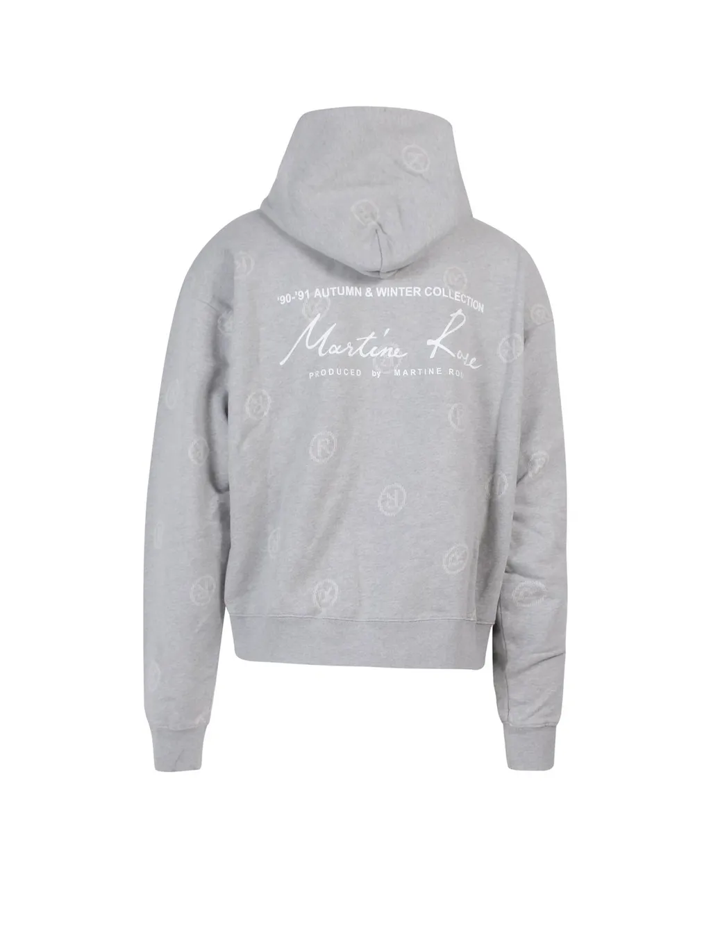 Martine Rose Slogan Printed Drawstring Hoodie