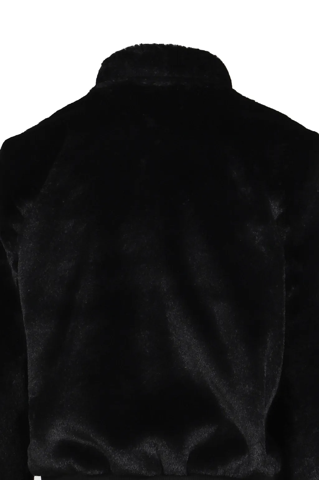 Fleece Appliqu_ Zipup Jacket / Blk