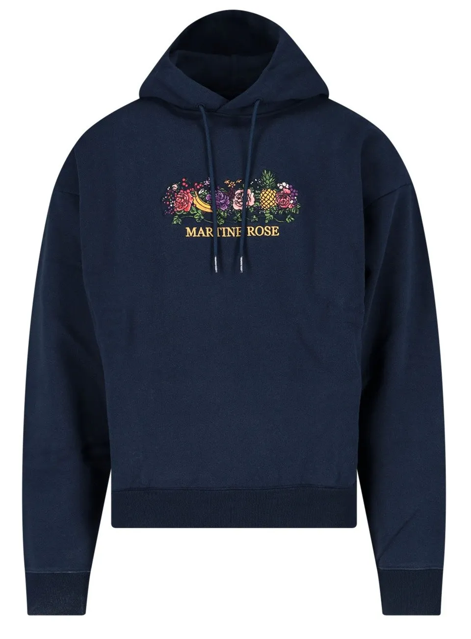 Martine Rose Floral Embroidered Drawstring Hoodie