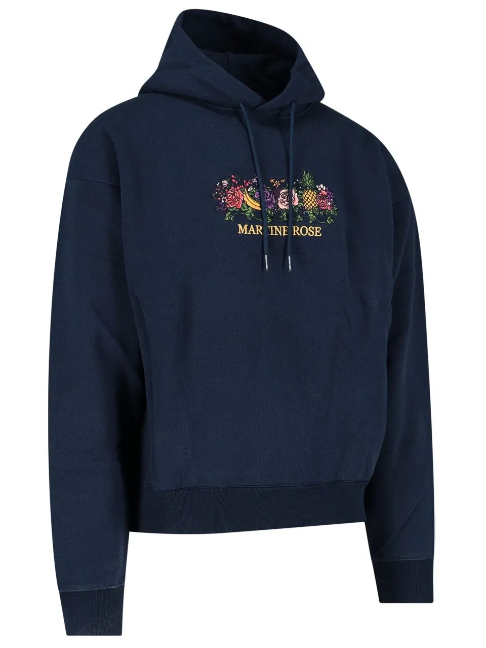 Martine Rose Floral Embroidered Drawstring Hoodie