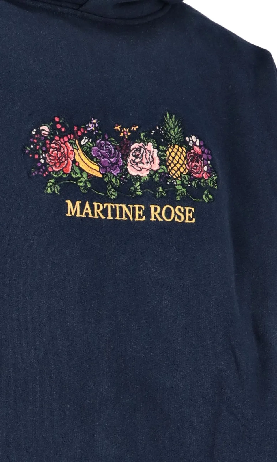 Martine Rose Floral Embroidered Drawstring Hoodie
