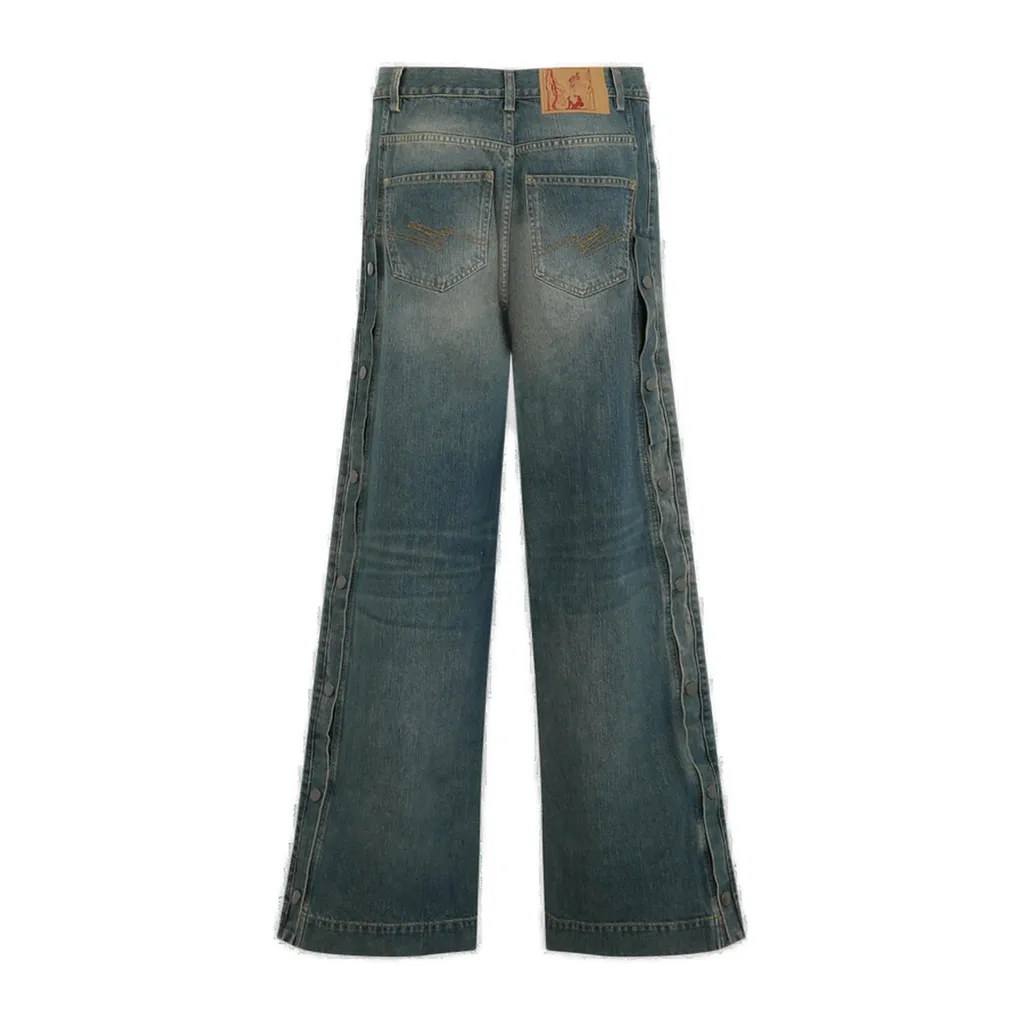 Martine Rose Logo-Patch Sports Jeans