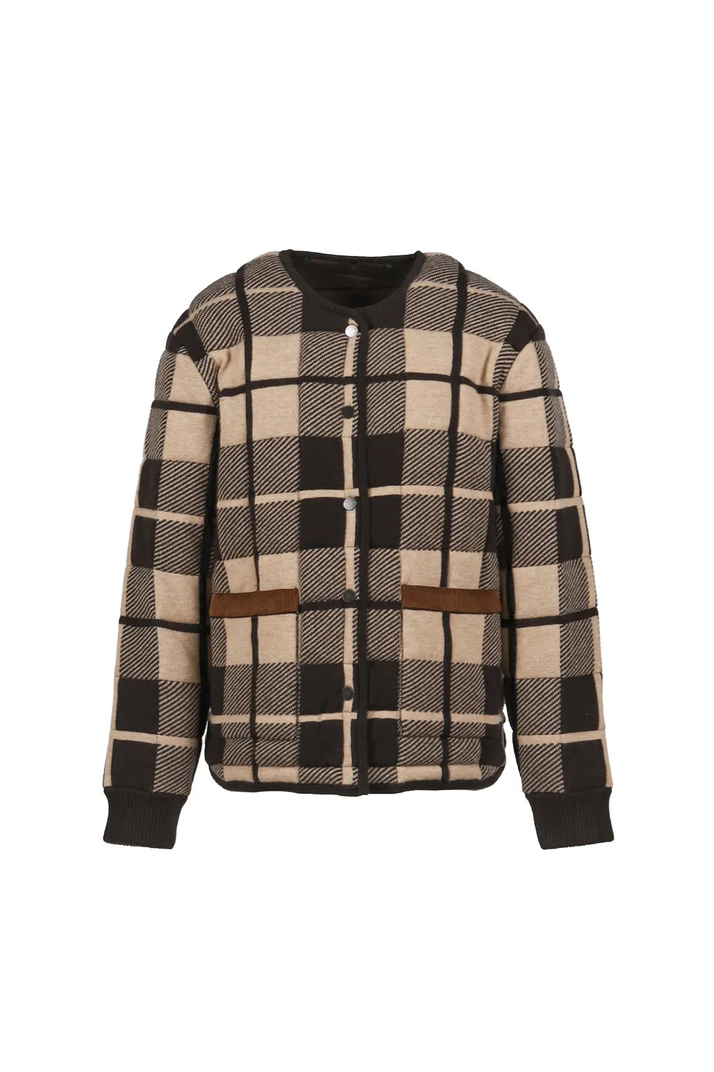 Quilted Plaid Liner Jacket