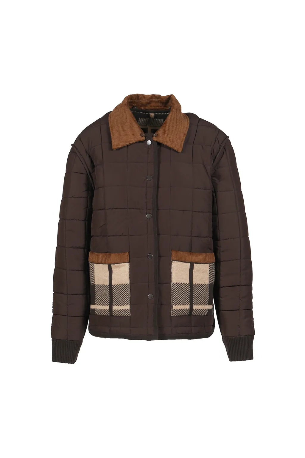 Quilted Plaid Liner Jacket