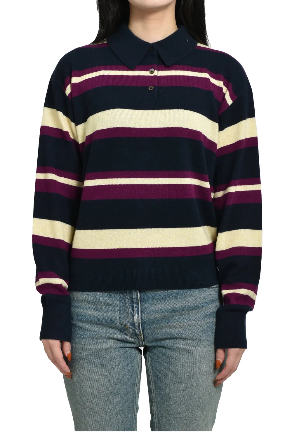 Collegiate Stripe Polo / Midnight Combo
