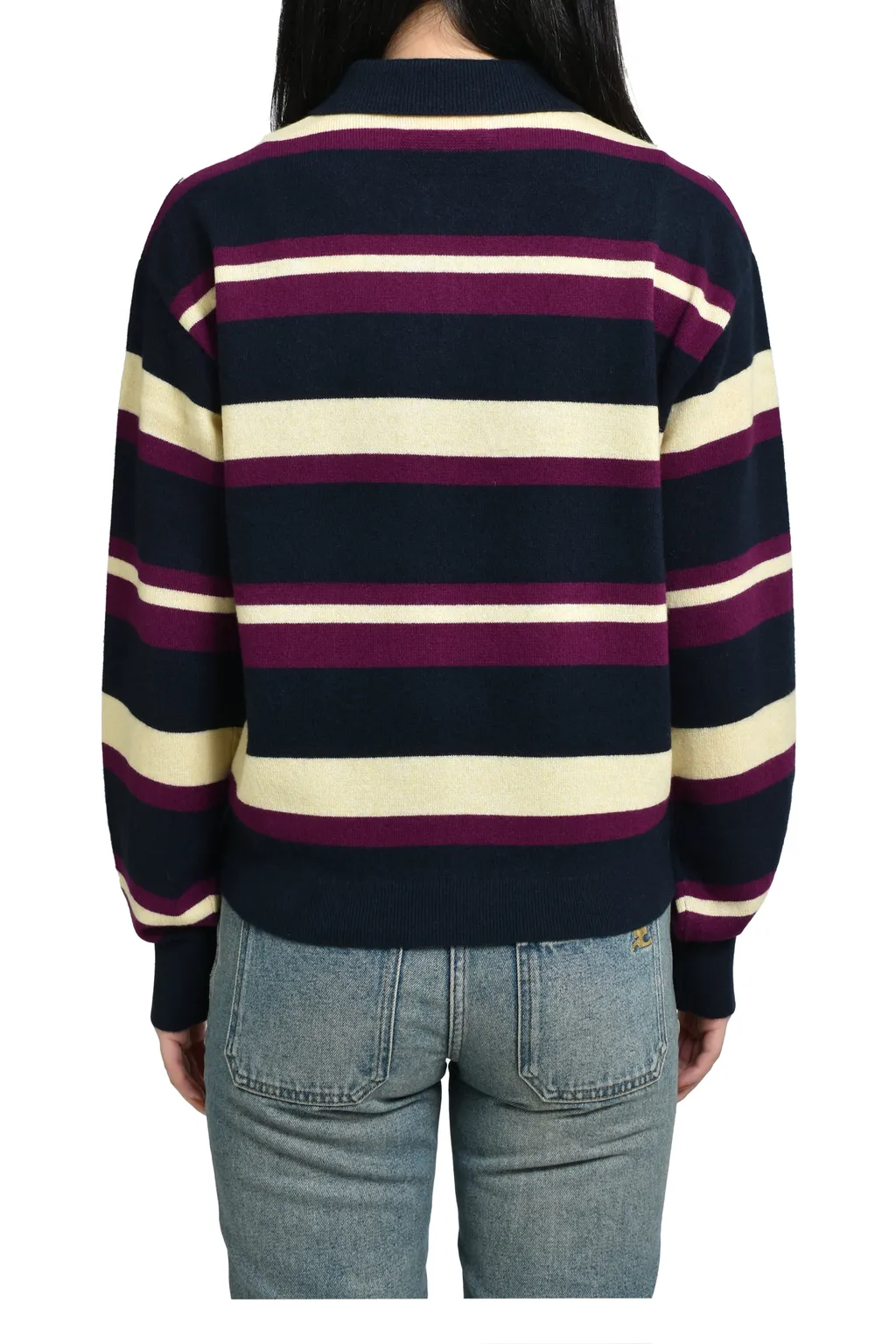 Collegiate Stripe Polo / Midnight Combo