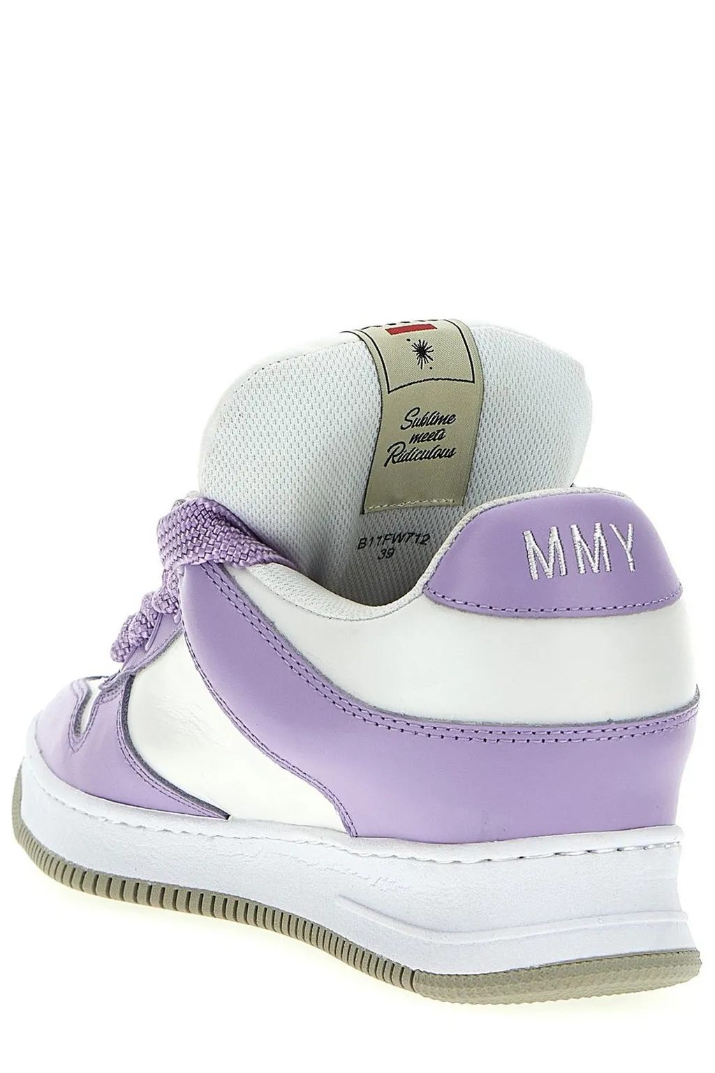 Maison Mihara Yasuhiro Rosy Pointed-Toe Lace-Up Puffer Sneakers