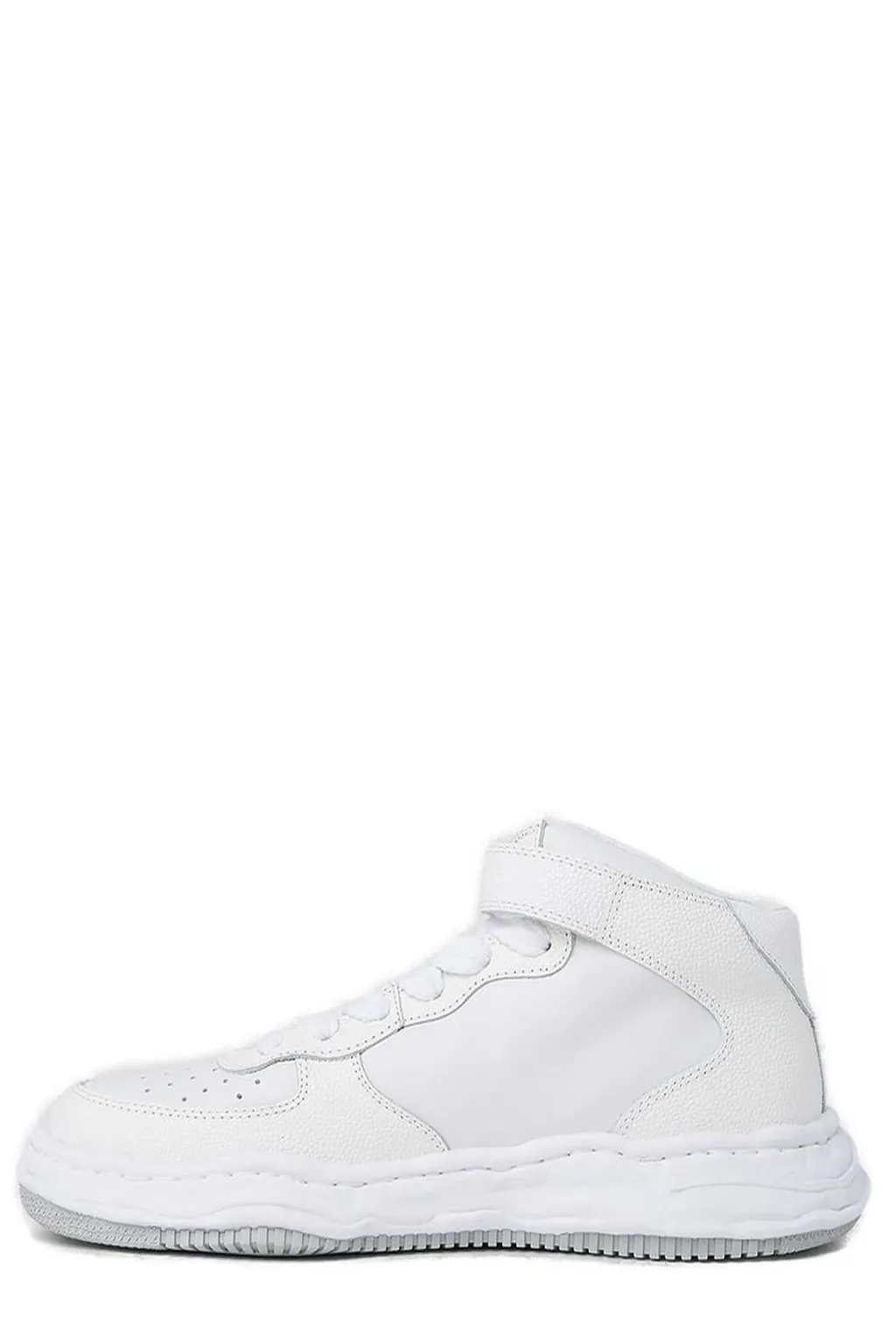 Maison Mihara Yasuhiro Perforated Detailed High Top Sneakers