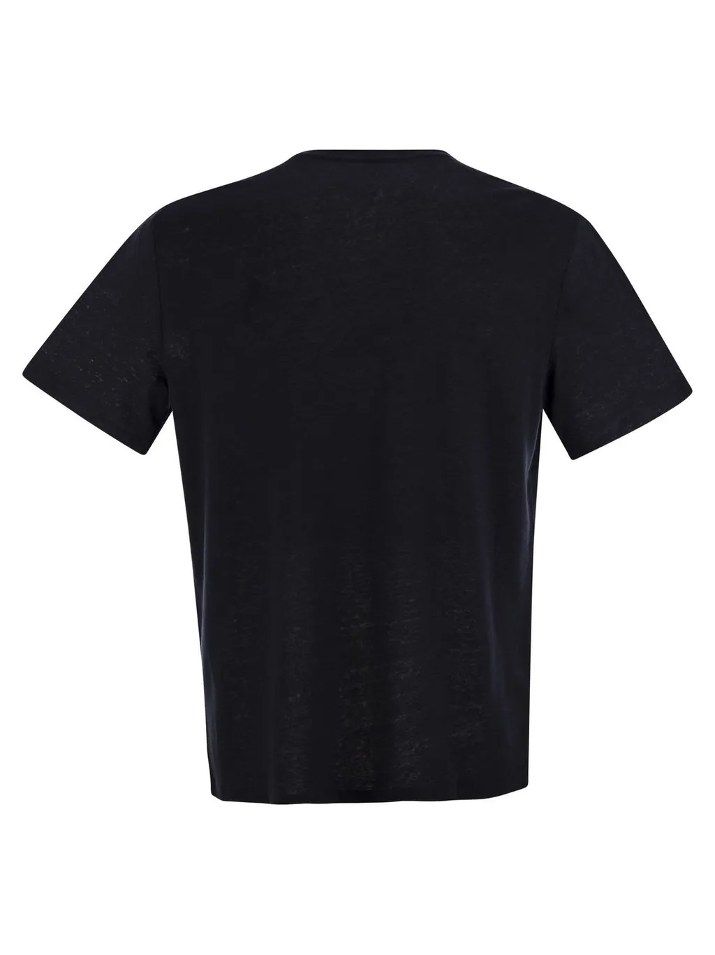 Majestic Crew Neck Linen T-Shirt