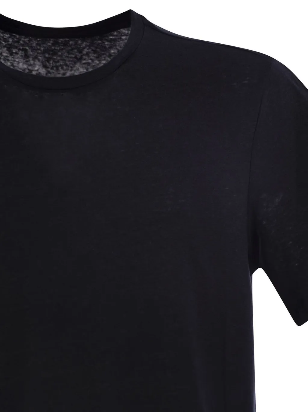 Majestic Crew Neck Linen T-Shirt