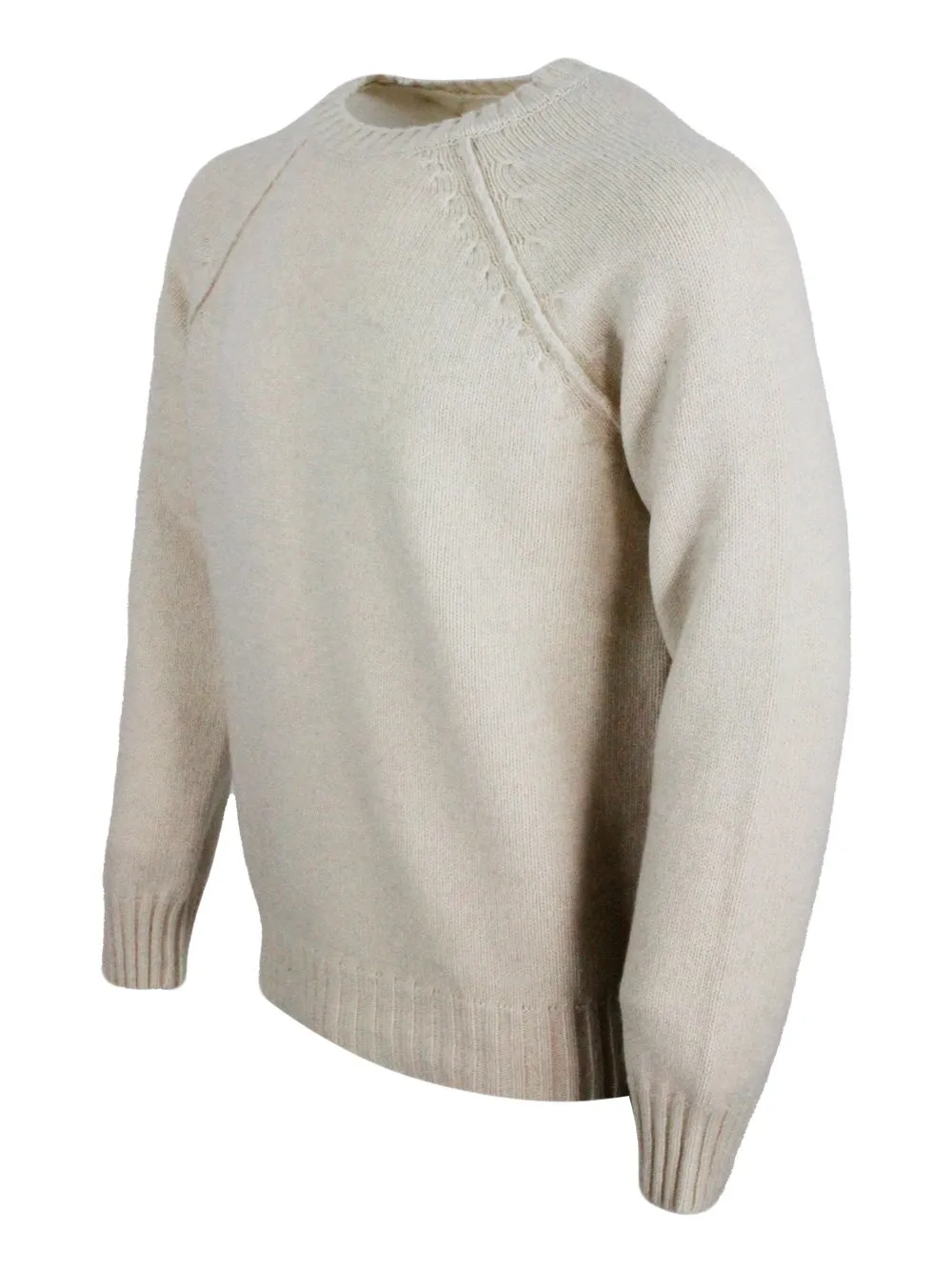 Malo Long-Sleeved Crewneck Knitted Jumper