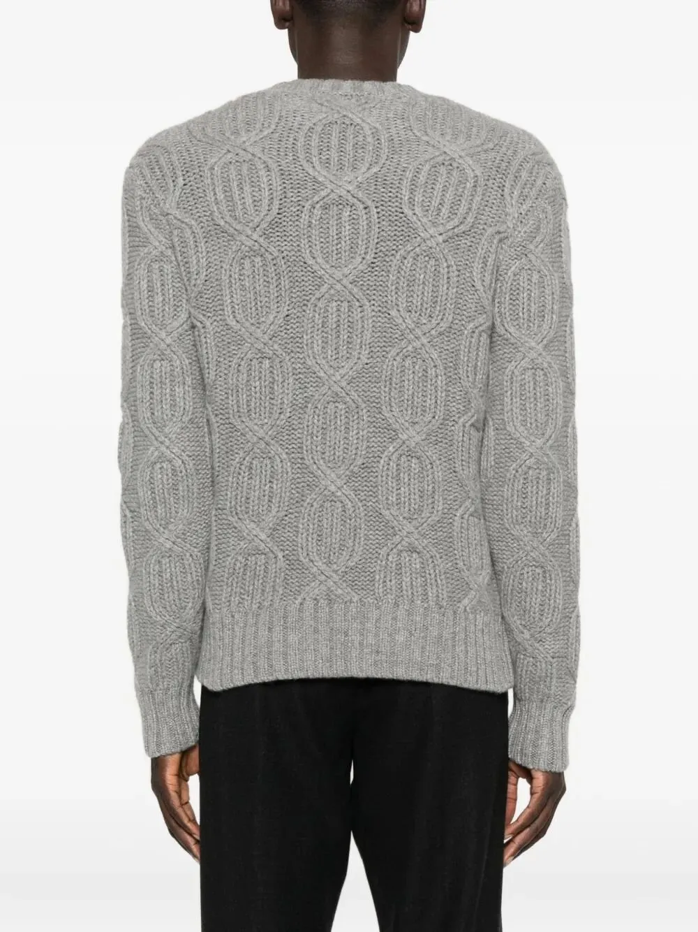 Malo Cable-Knit Crew-Neck Sweater
