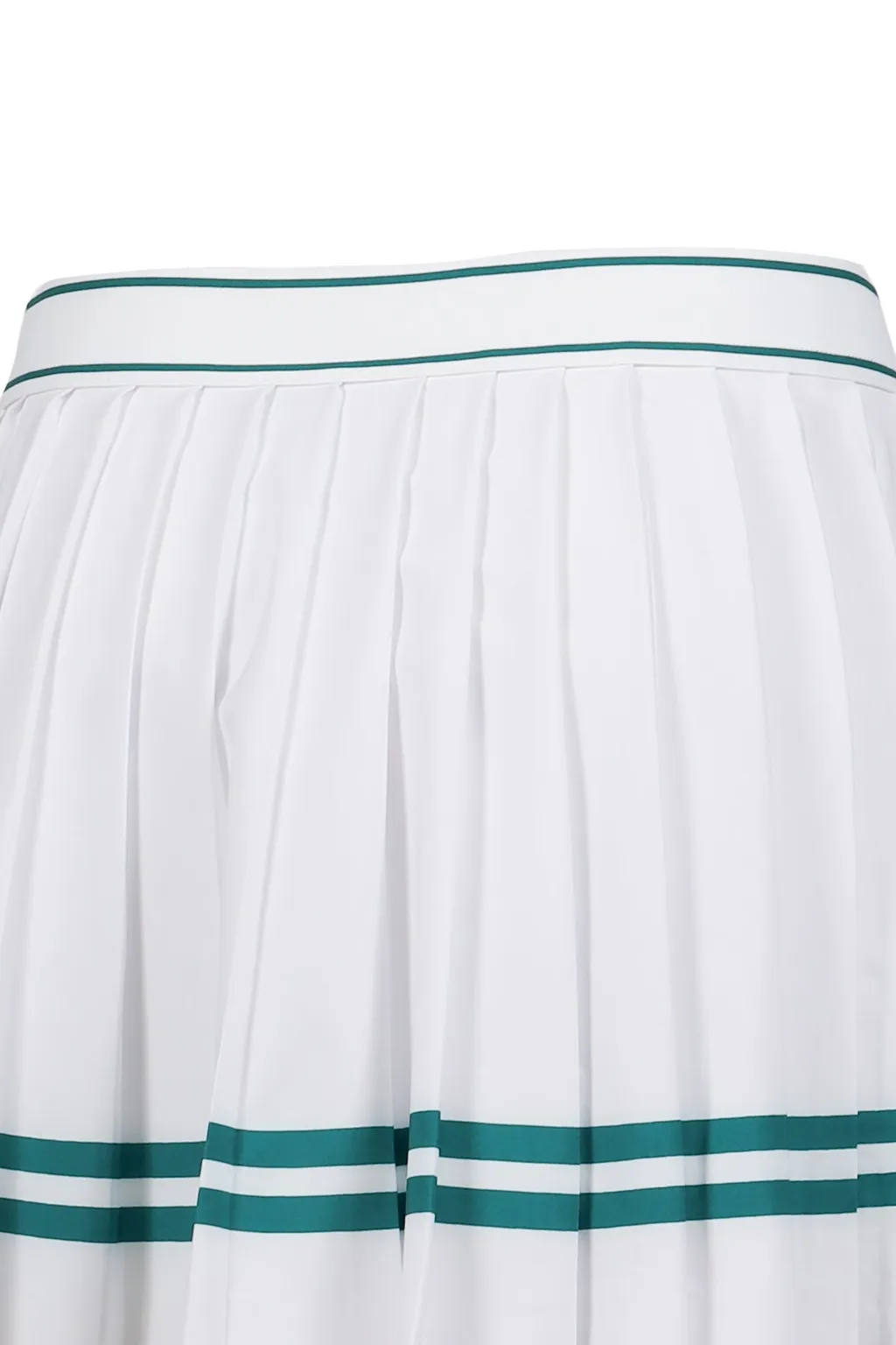 Italic Logo Pleated Skirt / Wht Alpine