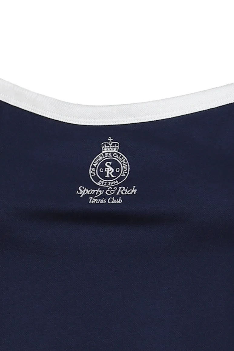 Crown Tennis Pique Tank / Dark Nvy