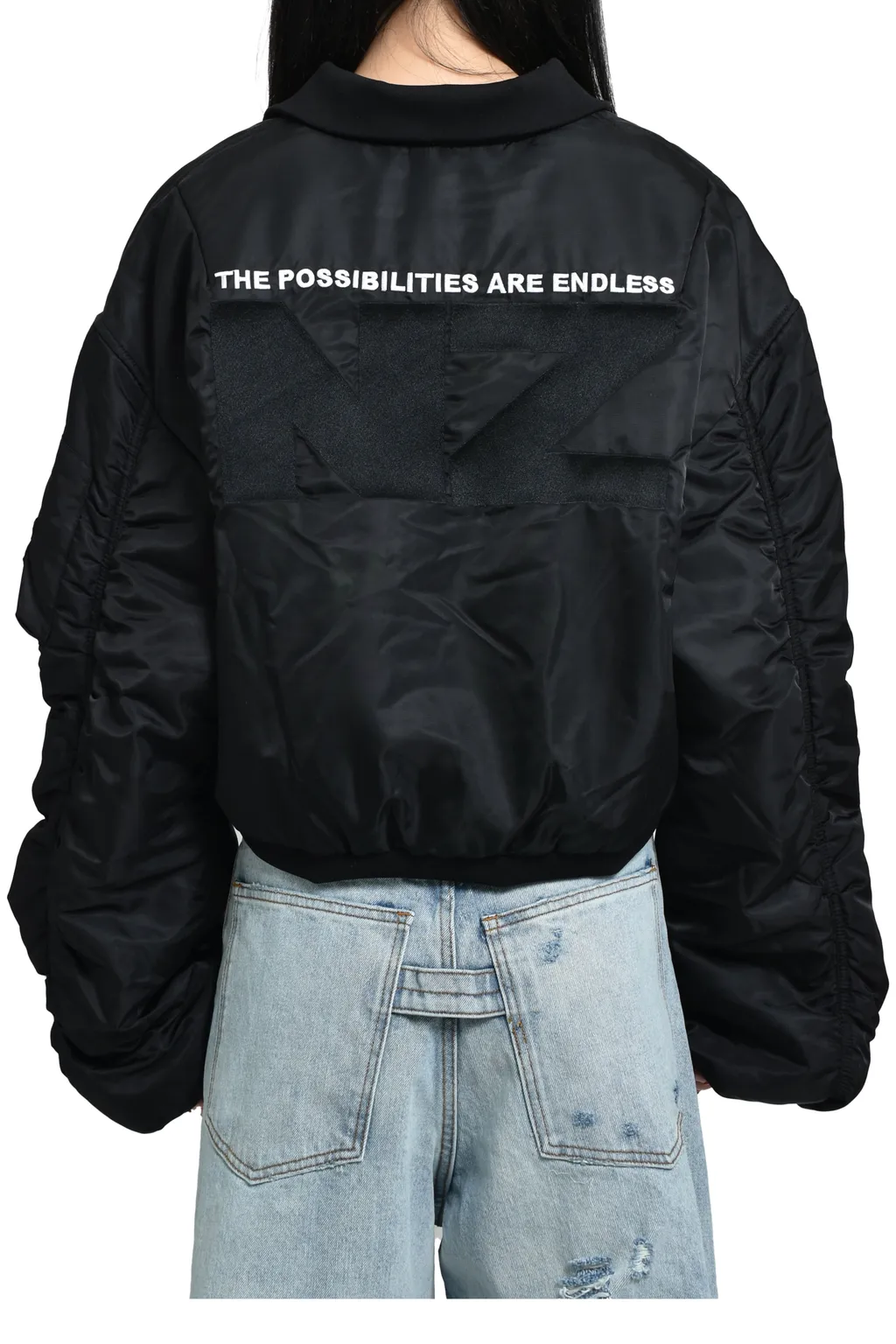 Logo Bomber Jacket / Black