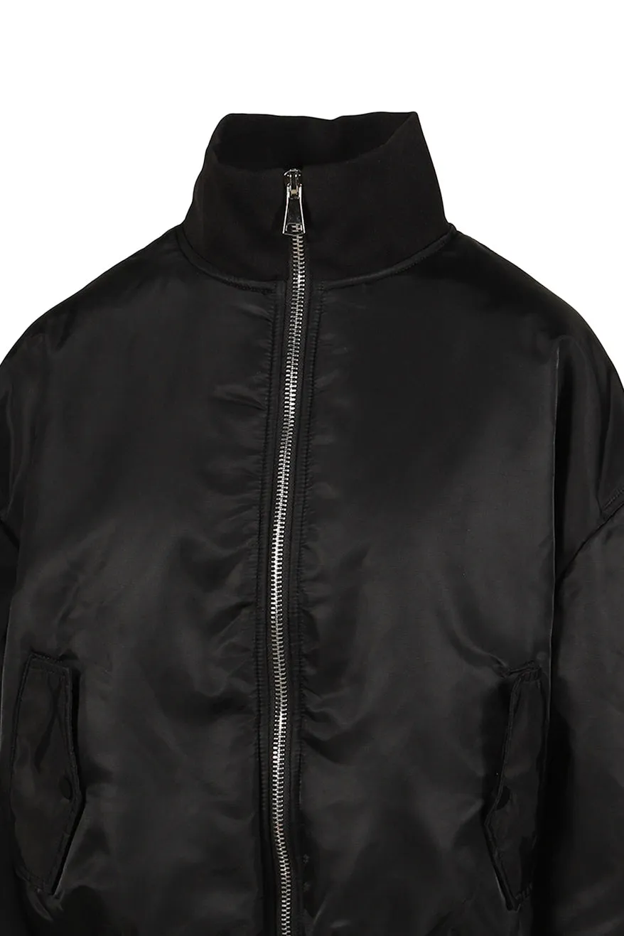 Logo Bomber Jacket / Black