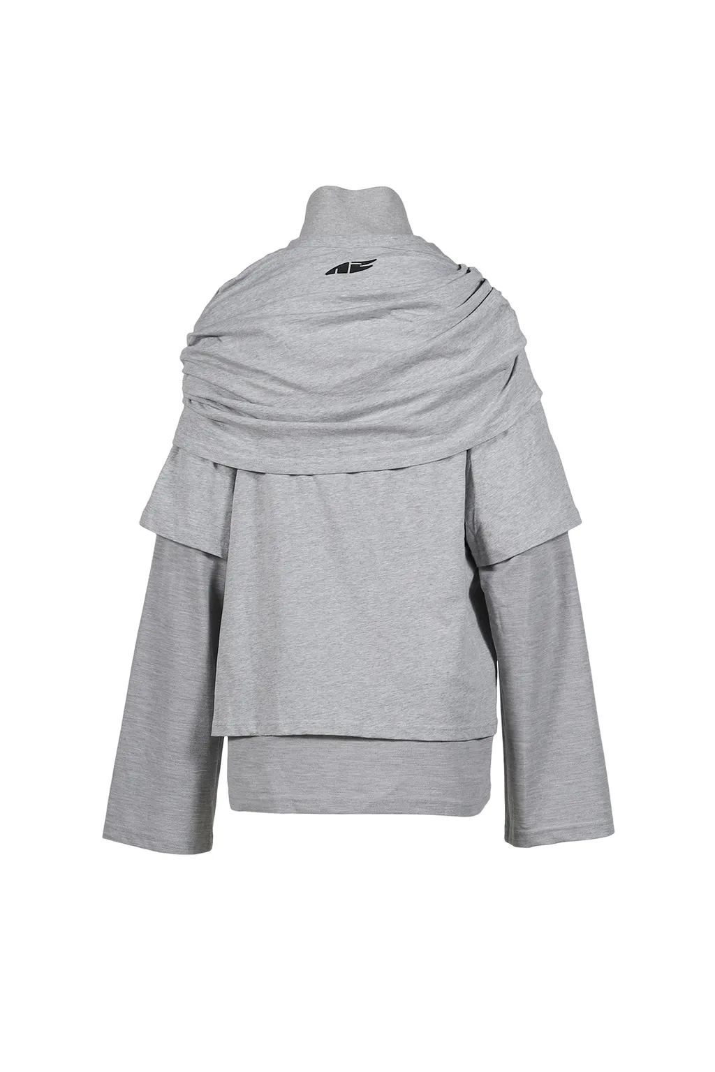 Multi Layer Ls T-Shirt Smart Slogan T-Shirt / Gry