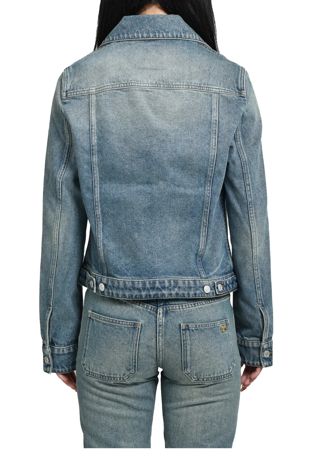 Signature Denim Trucker Jacket / Vintage Medium Blu