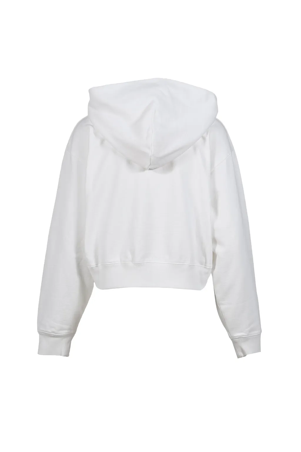Homerun Cropped Zip Hoodie / Wht