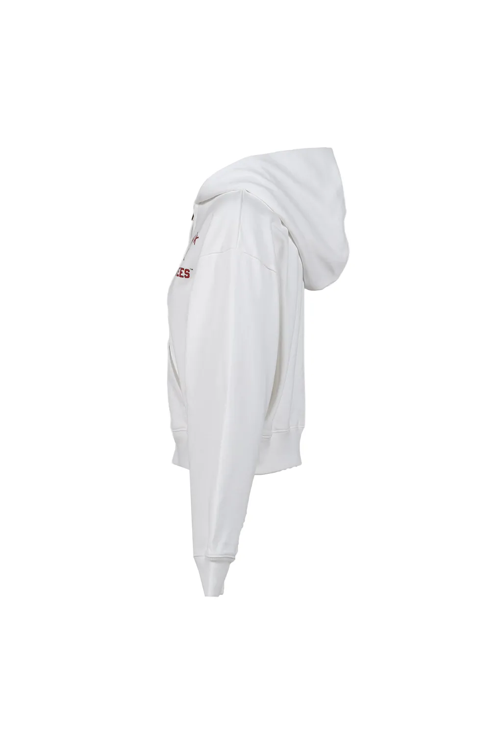 Homerun Cropped Zip Hoodie / Wht