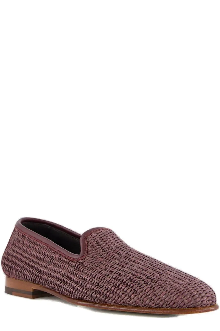 Manolo Blahnik Interwovened Loafers
