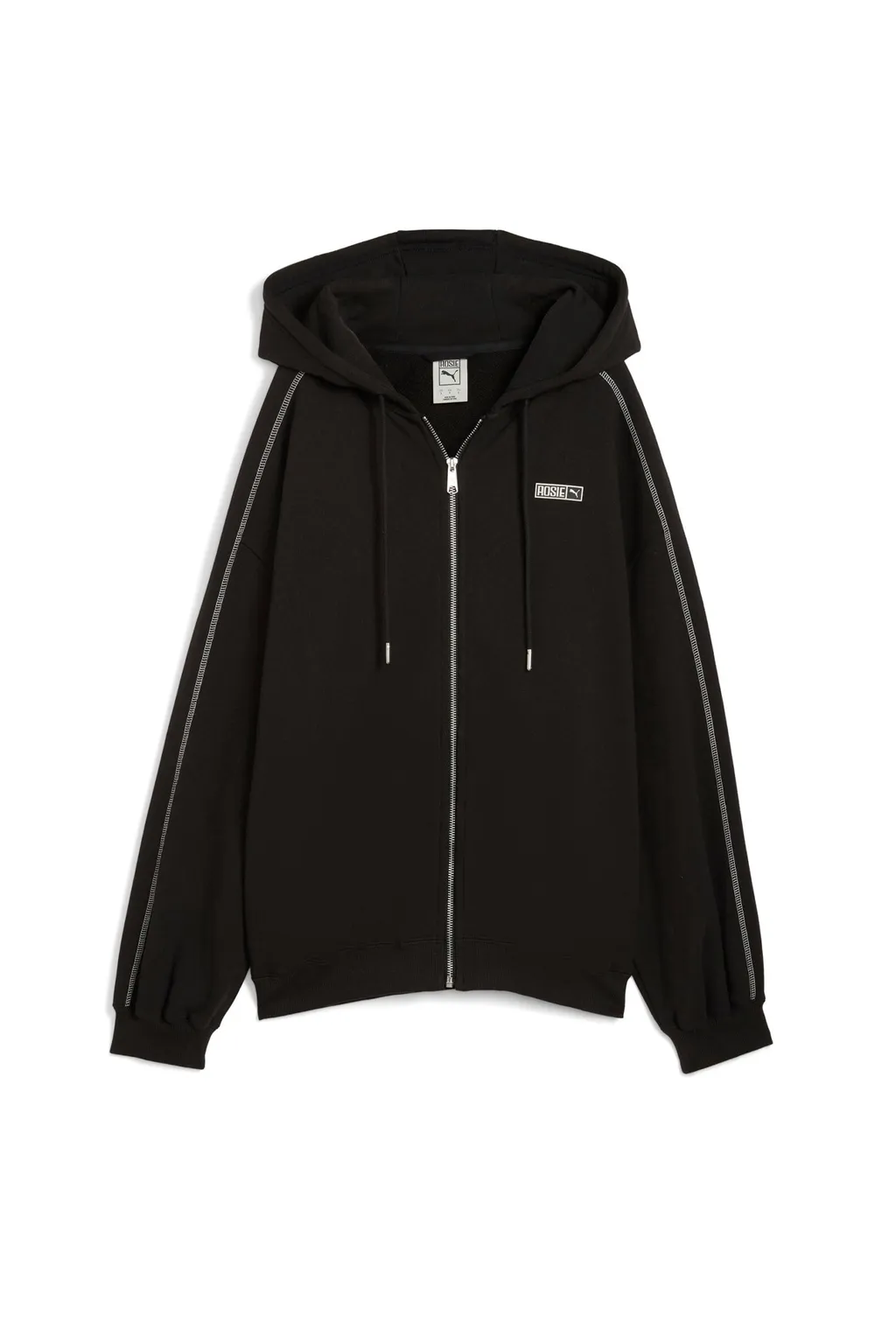 T7 Oversized Full-Zip Hoodie Tr / Puma Black