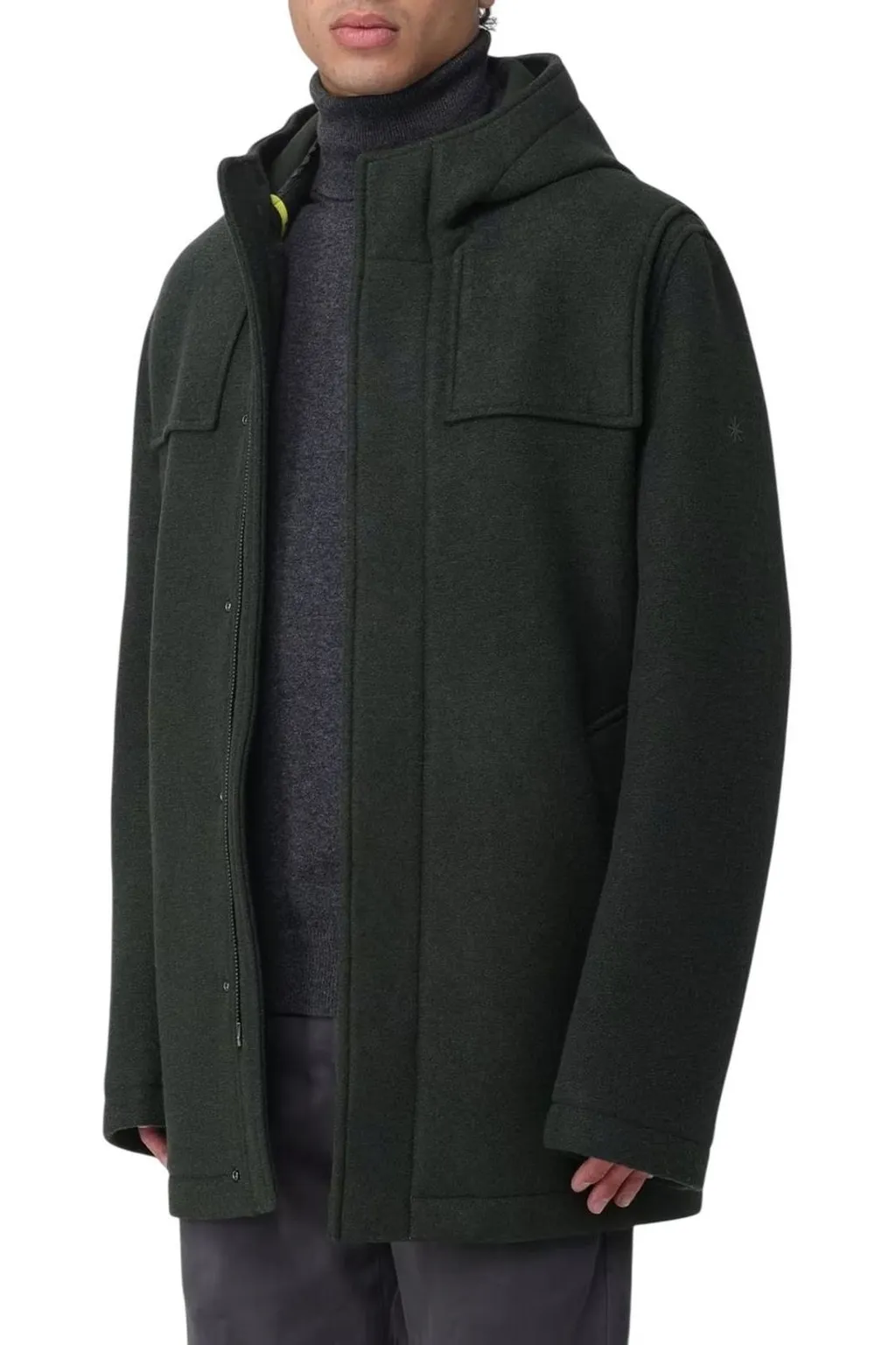 Manuel Ritz Long Sleeved Hooded Coat