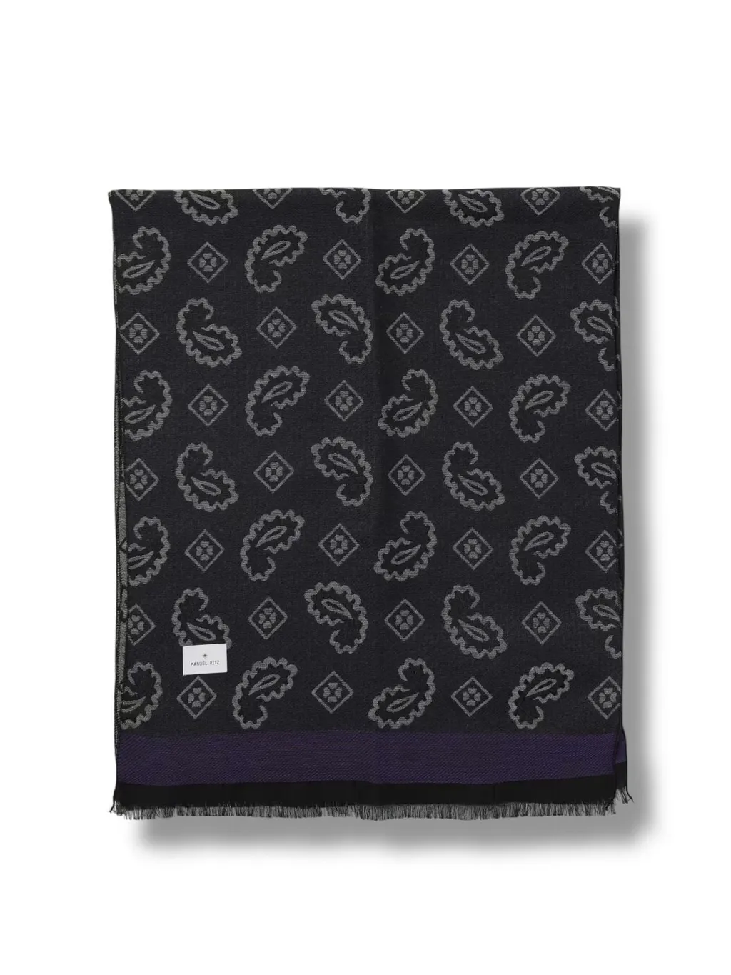Manuel Ritz Jacquard Paisley Scarf